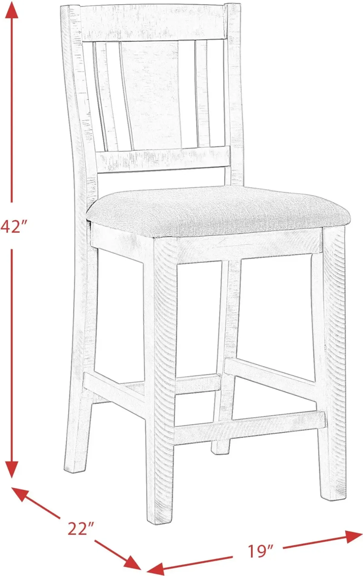 Hollis Set of 2 Counter-Height Stools