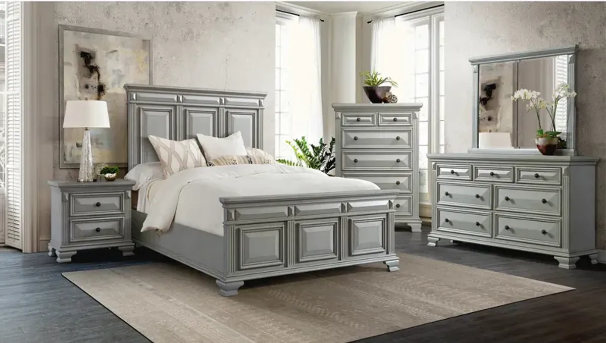 Senna 2 Drawer Nightstand - Gray