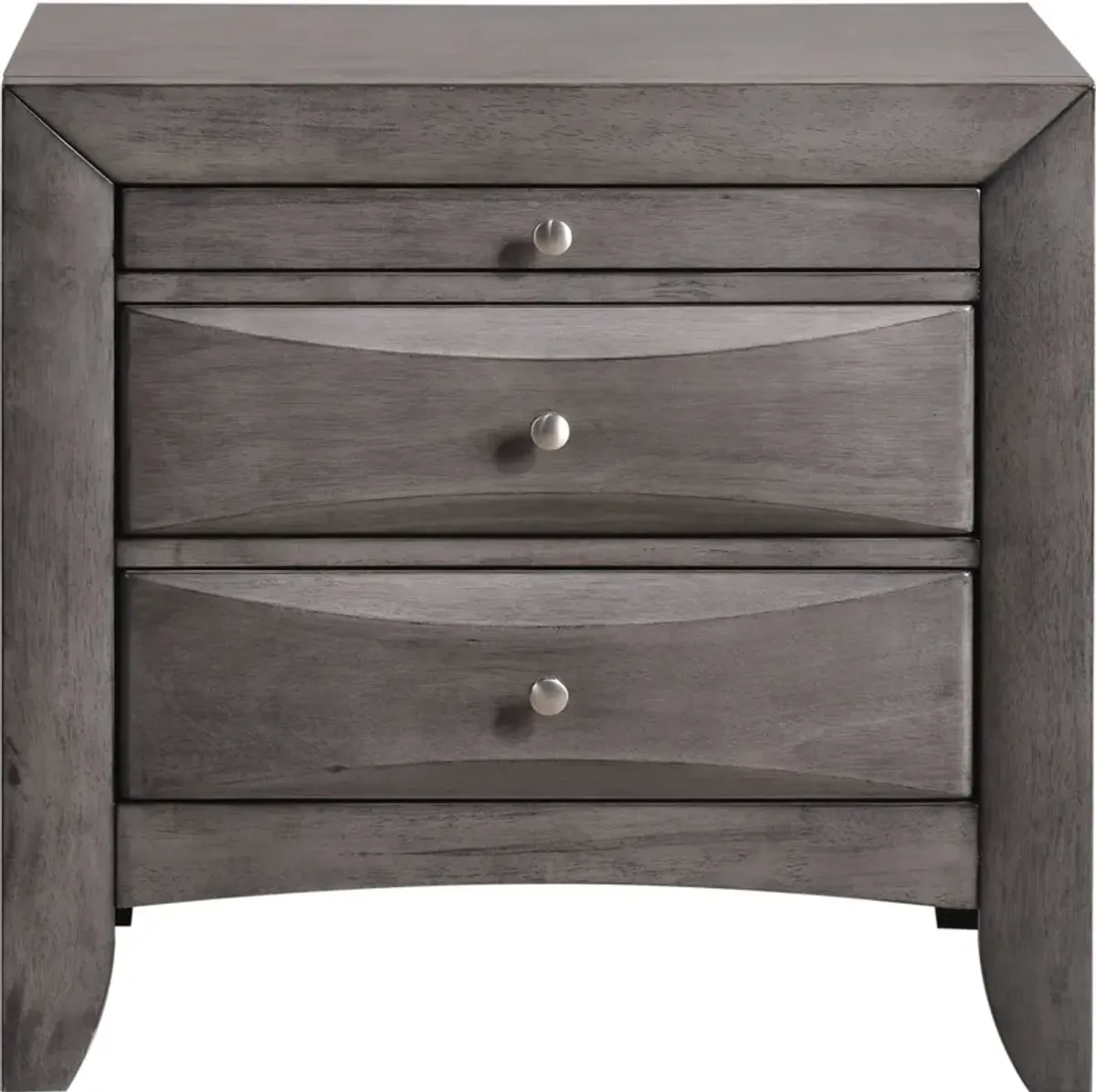 Wisteria 2 Drawer Nightstand - Gray