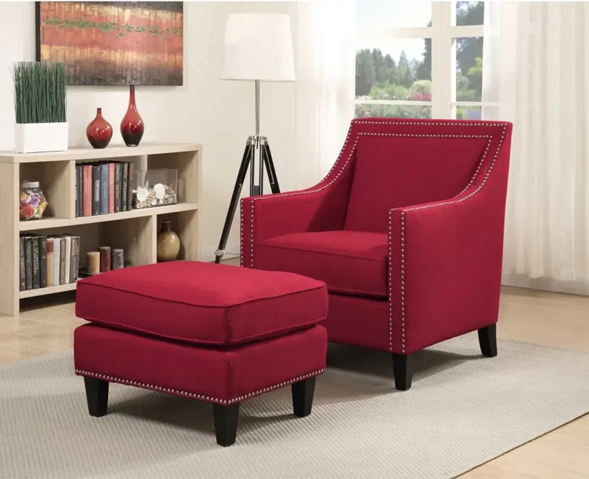 Adonis Ottoman - Red