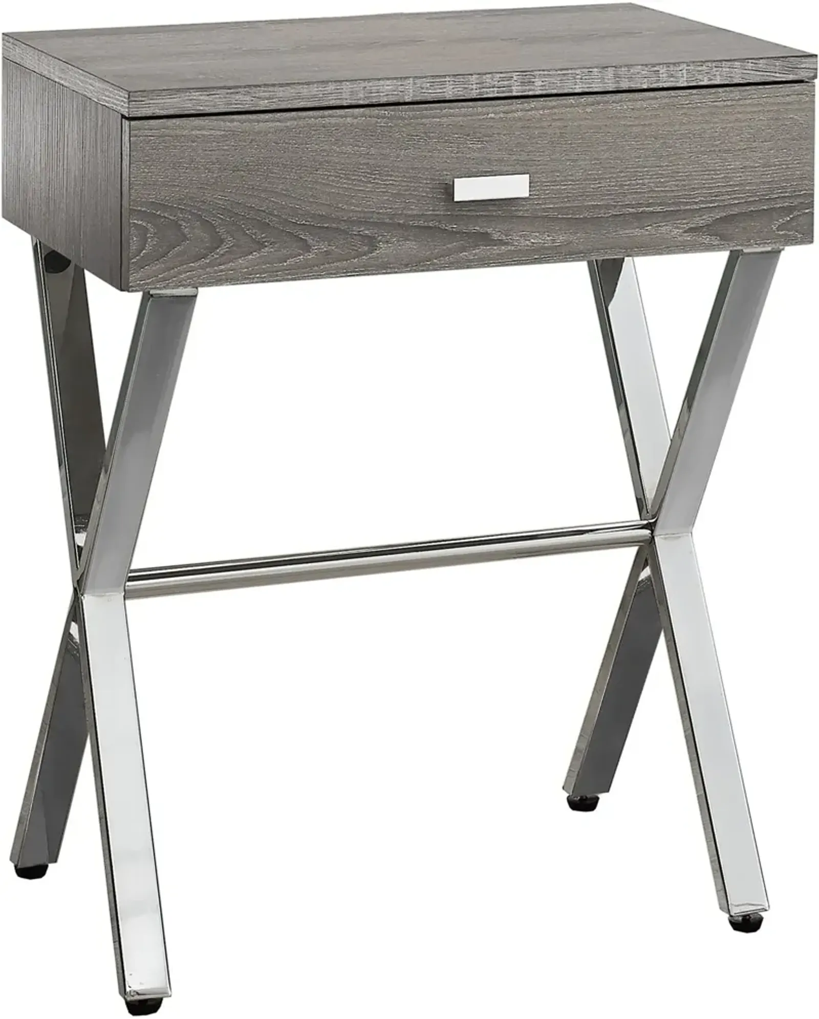 Gillespie Nightstand - Brown/Chrome