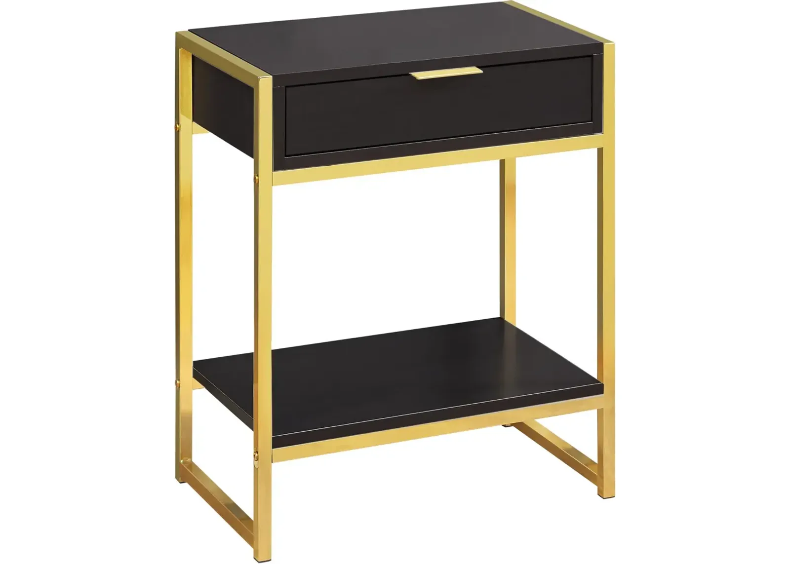 MacGowan Nightstand - Brown/Gold