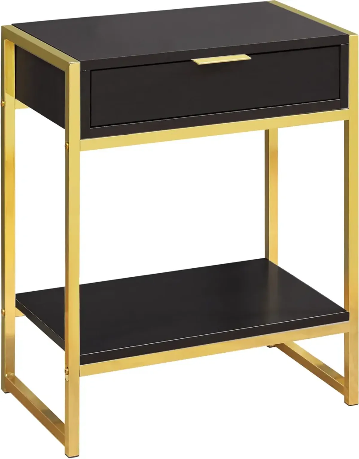 MacGowan Nightstand - Brown/Gold