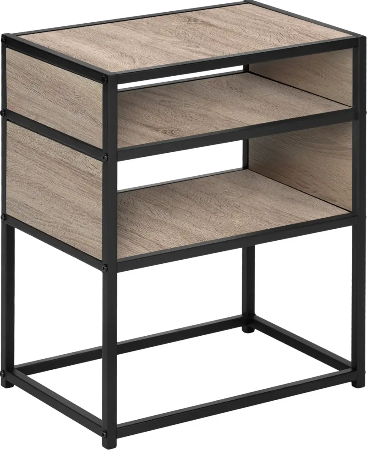 Quinton Nightstand - Brown/Black