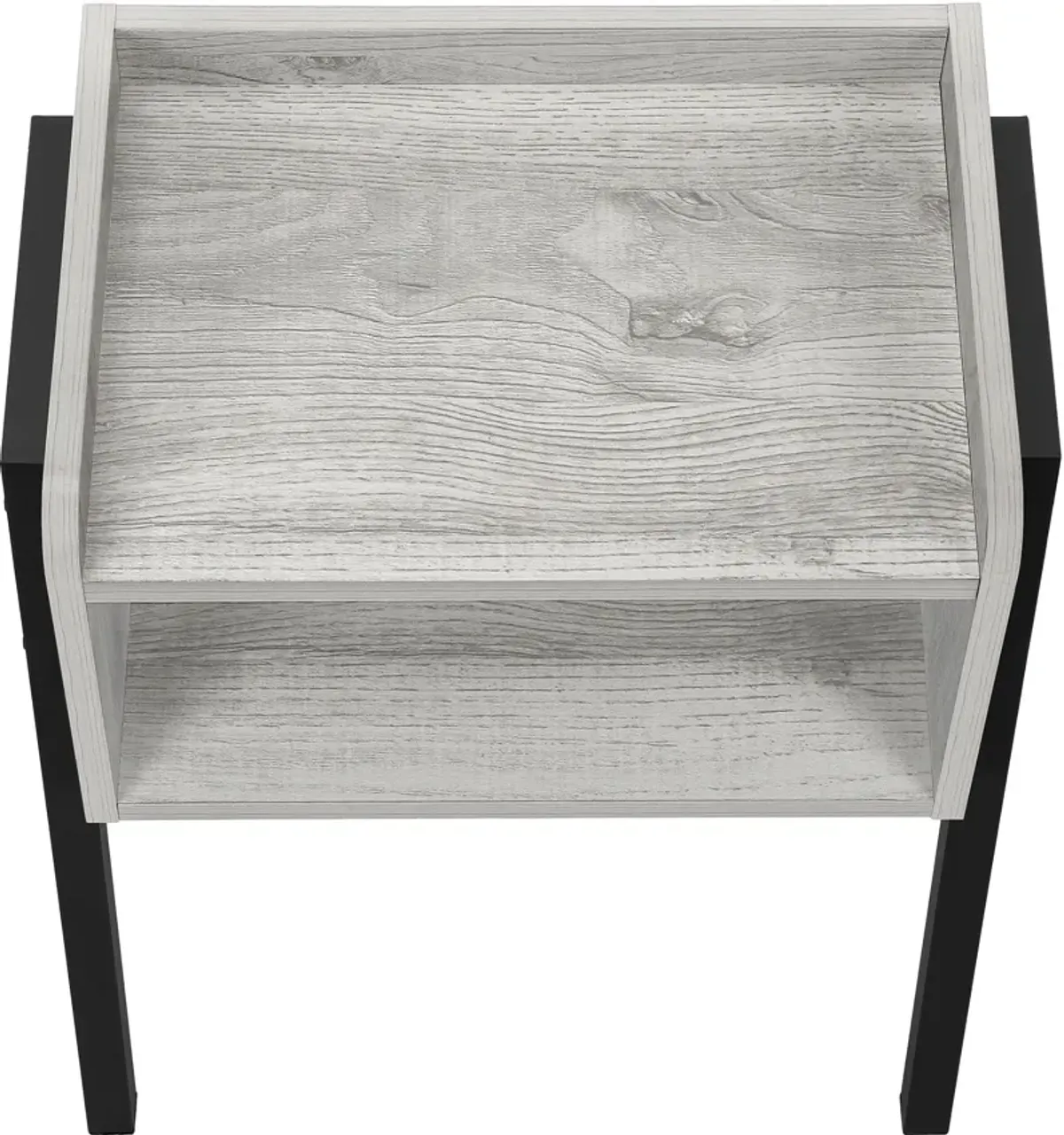 Warrick Nightstand - Light Gray/Black