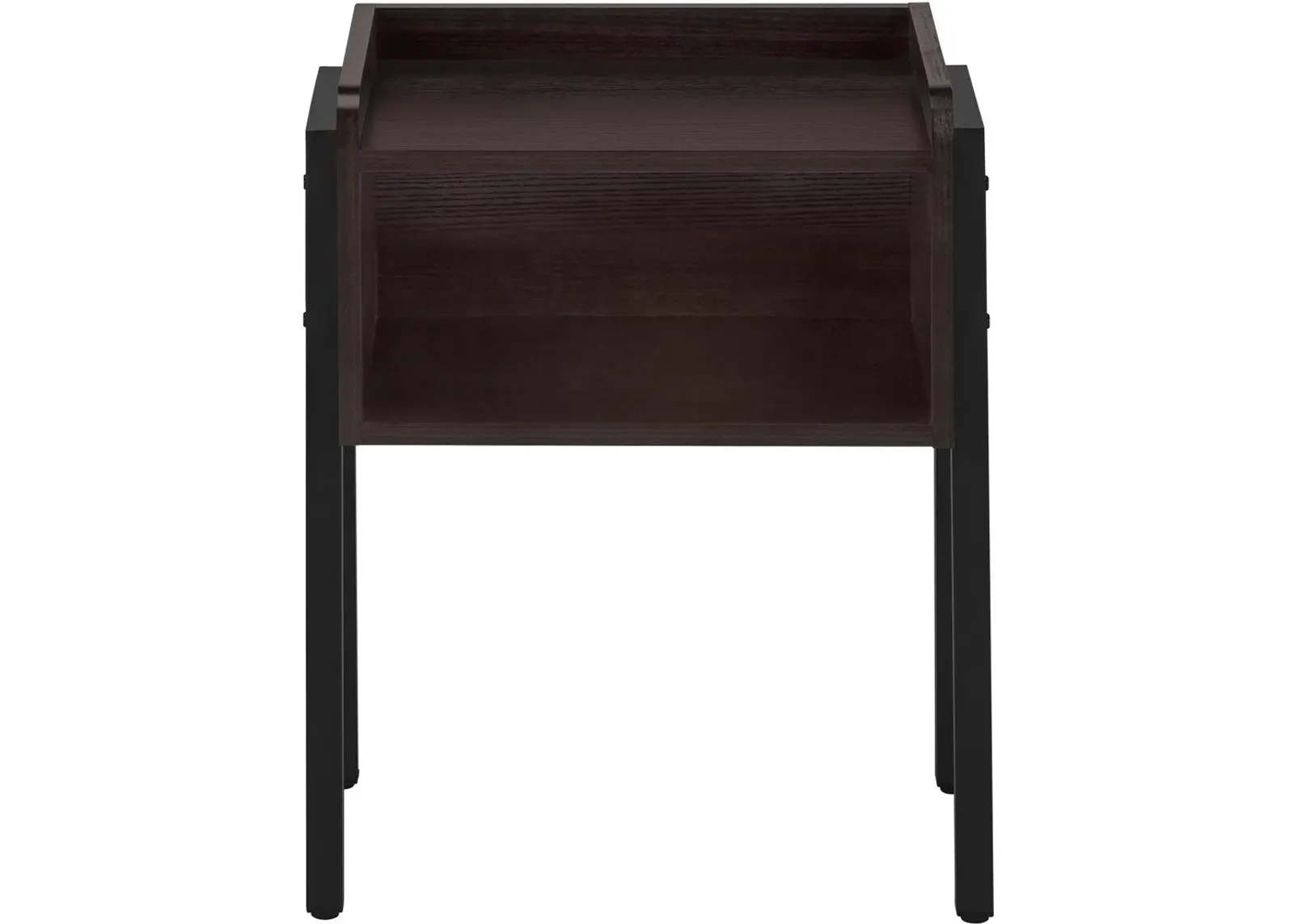 Warrick Nightstand - Mahogany/Black