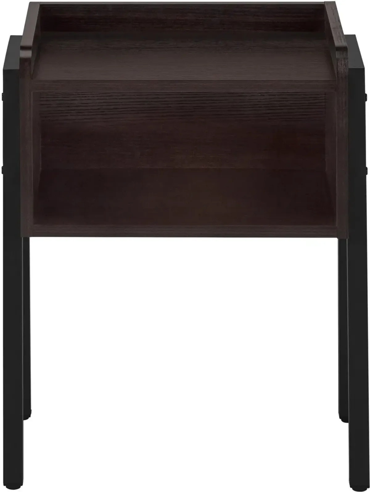 Warrick Nightstand - Mahogany/Black