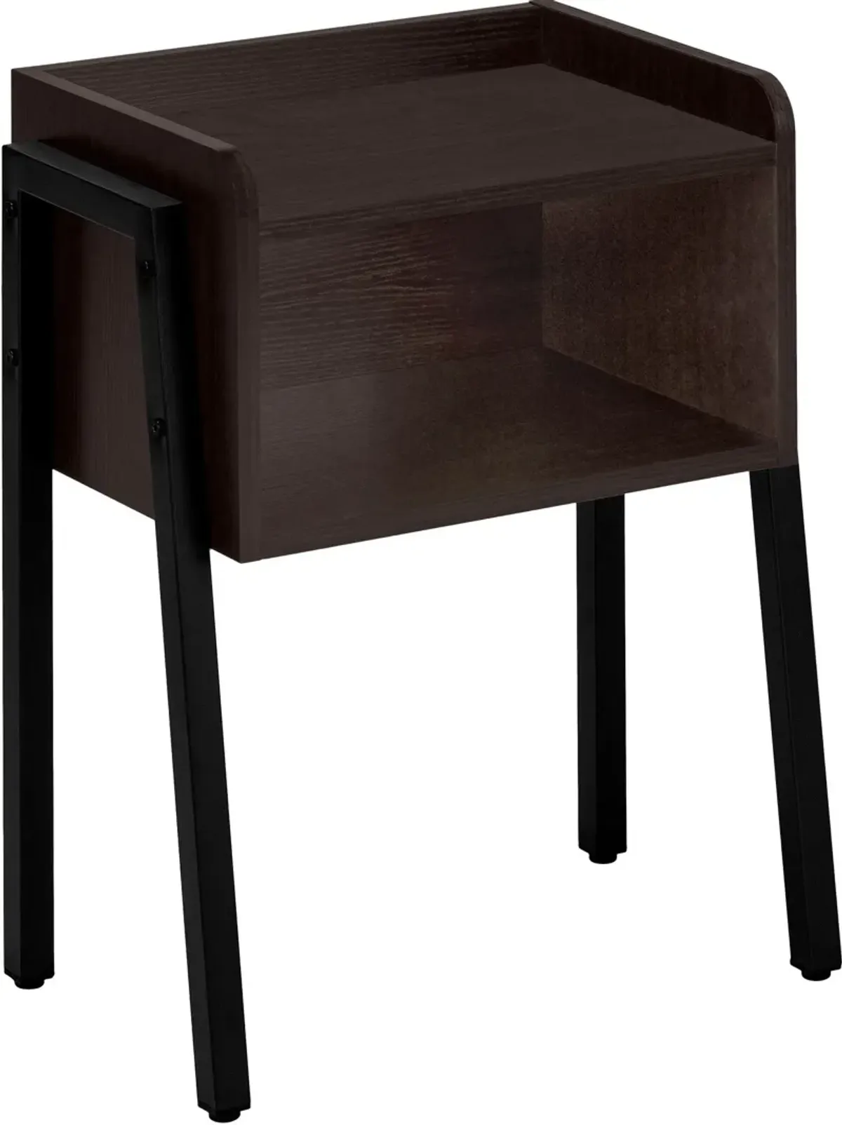 Warrick Nightstand - Mahogany/Black