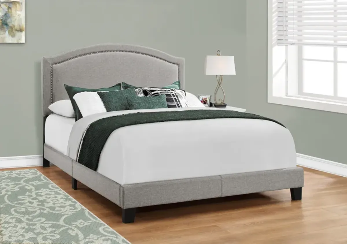 JoEllen Queen Upholstered Bed - Gray