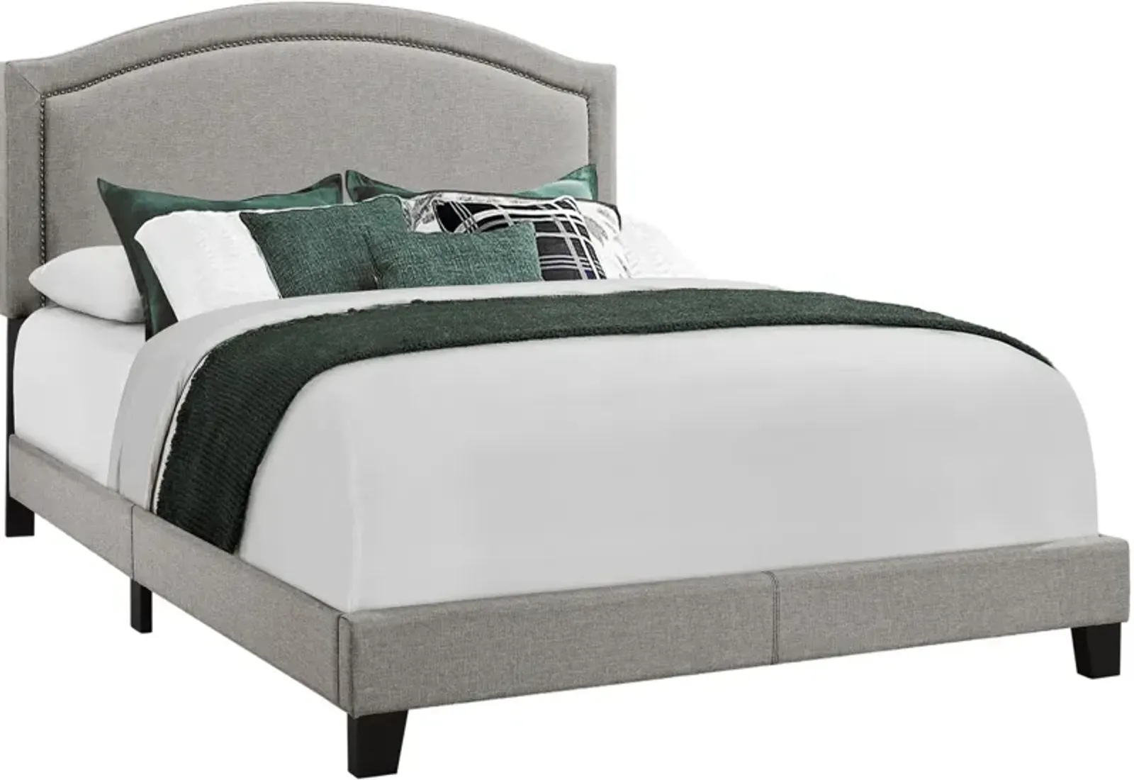 JoEllen Queen Upholstered Bed - Gray