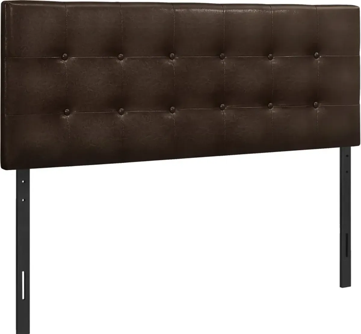 Kennedy Full Upholstered Headboard - Brown Vegan Leather