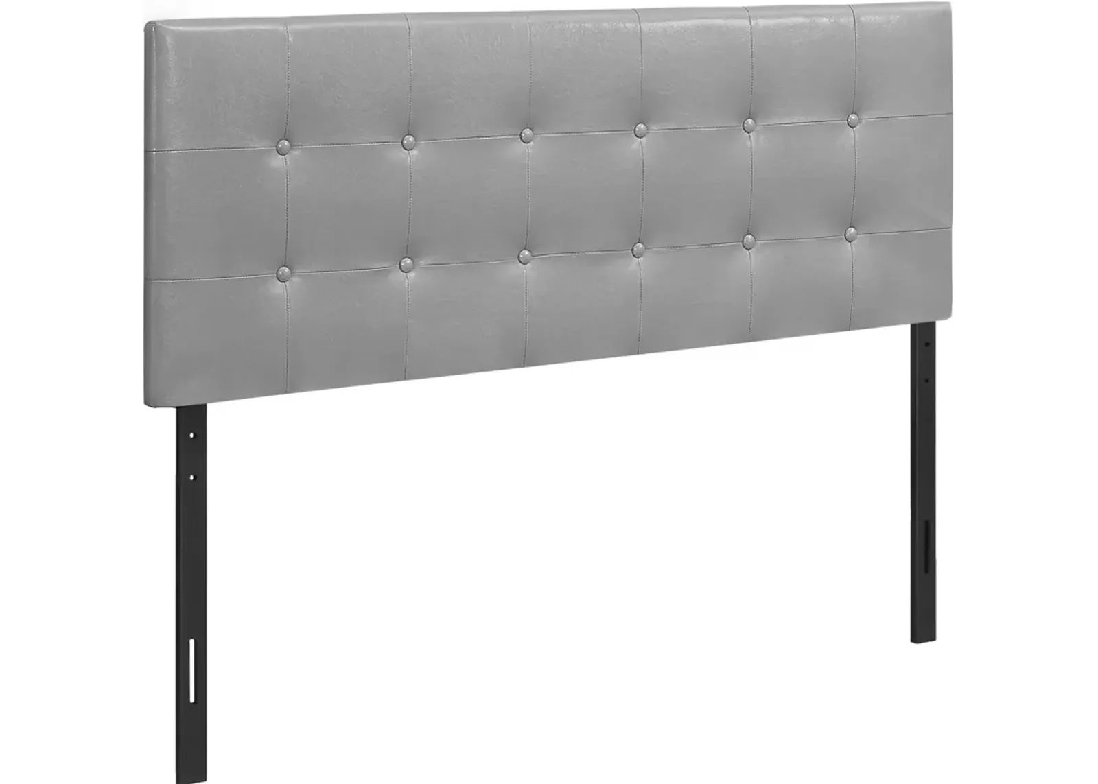 Kennedy Full Upholstered Headboard - Gray Vegan Leather