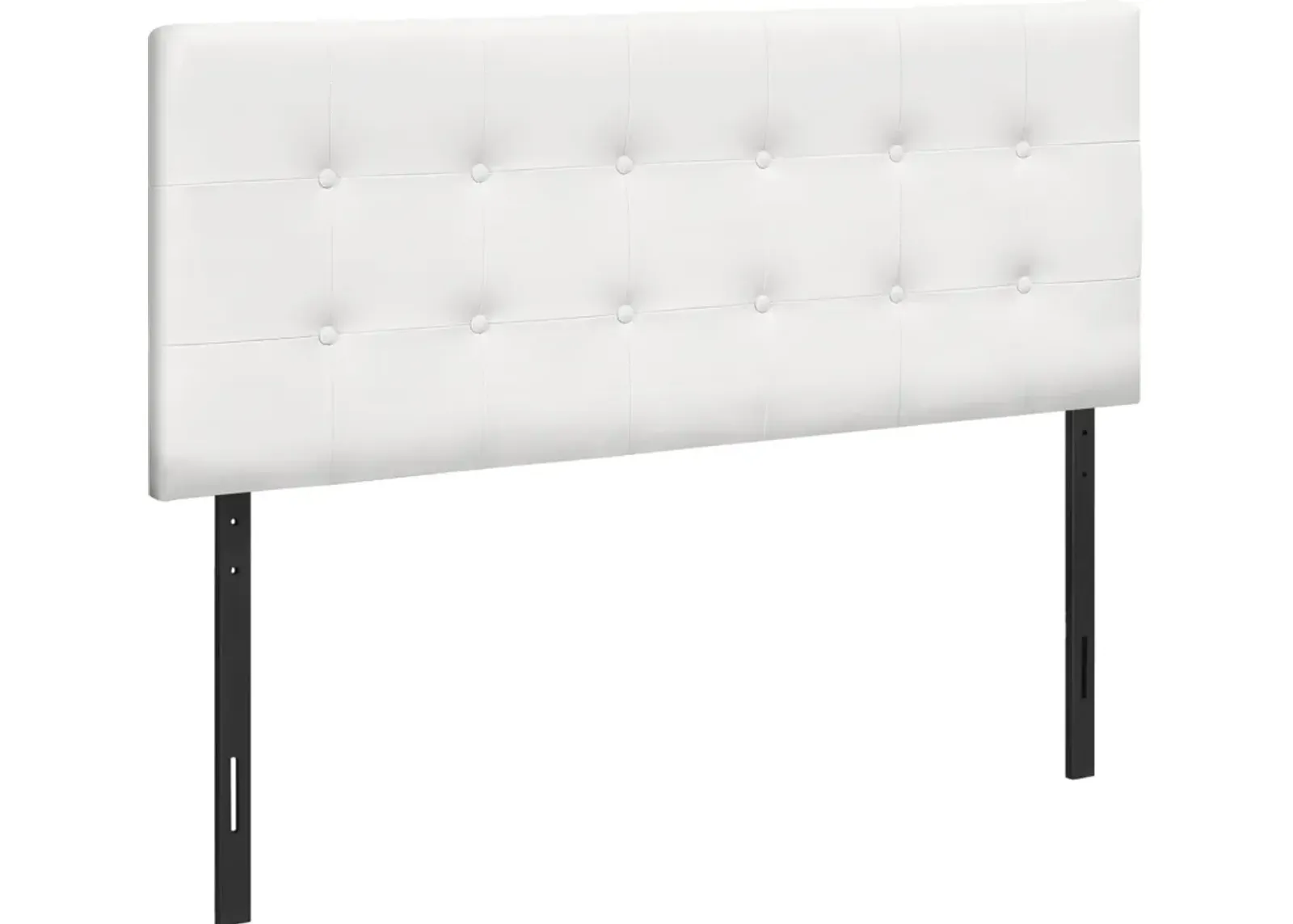 Kennedy Full Upholstered Headboard - White Vegan Leather