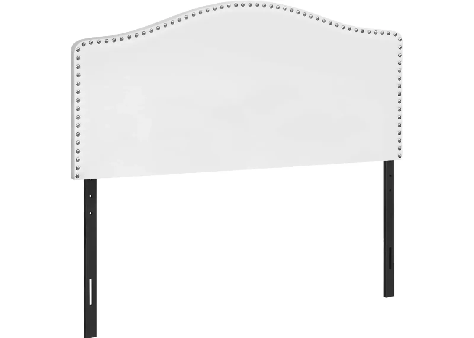 Parris Full Upholstered Headboard - White Vegan Leather