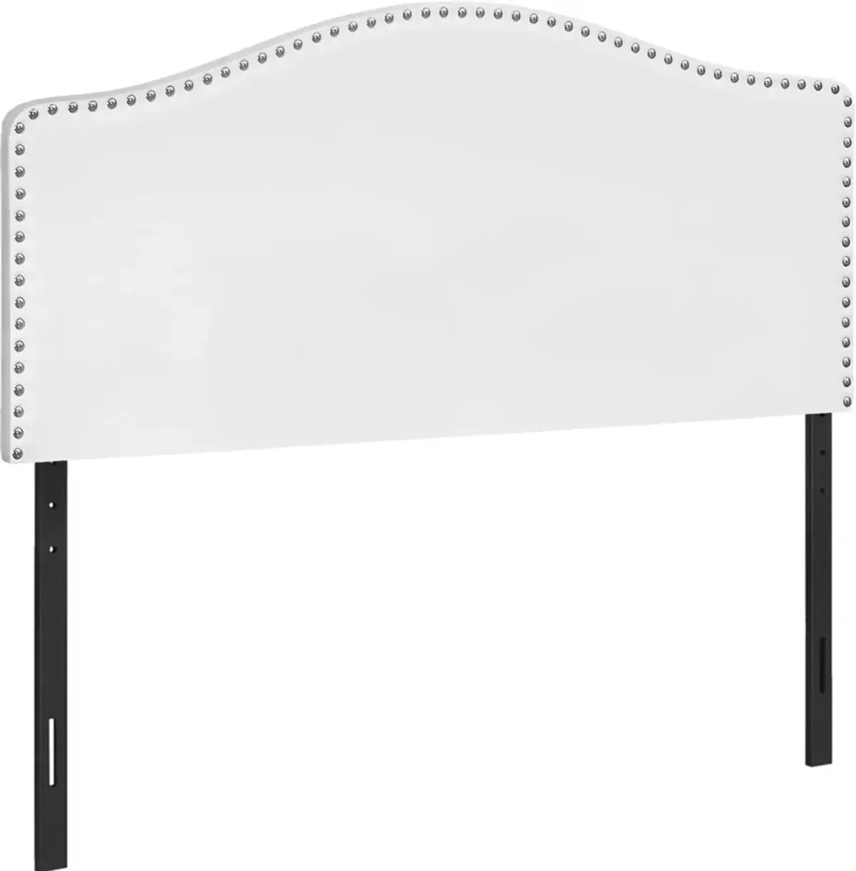 Parris Full Upholstered Headboard - White Vegan Leather