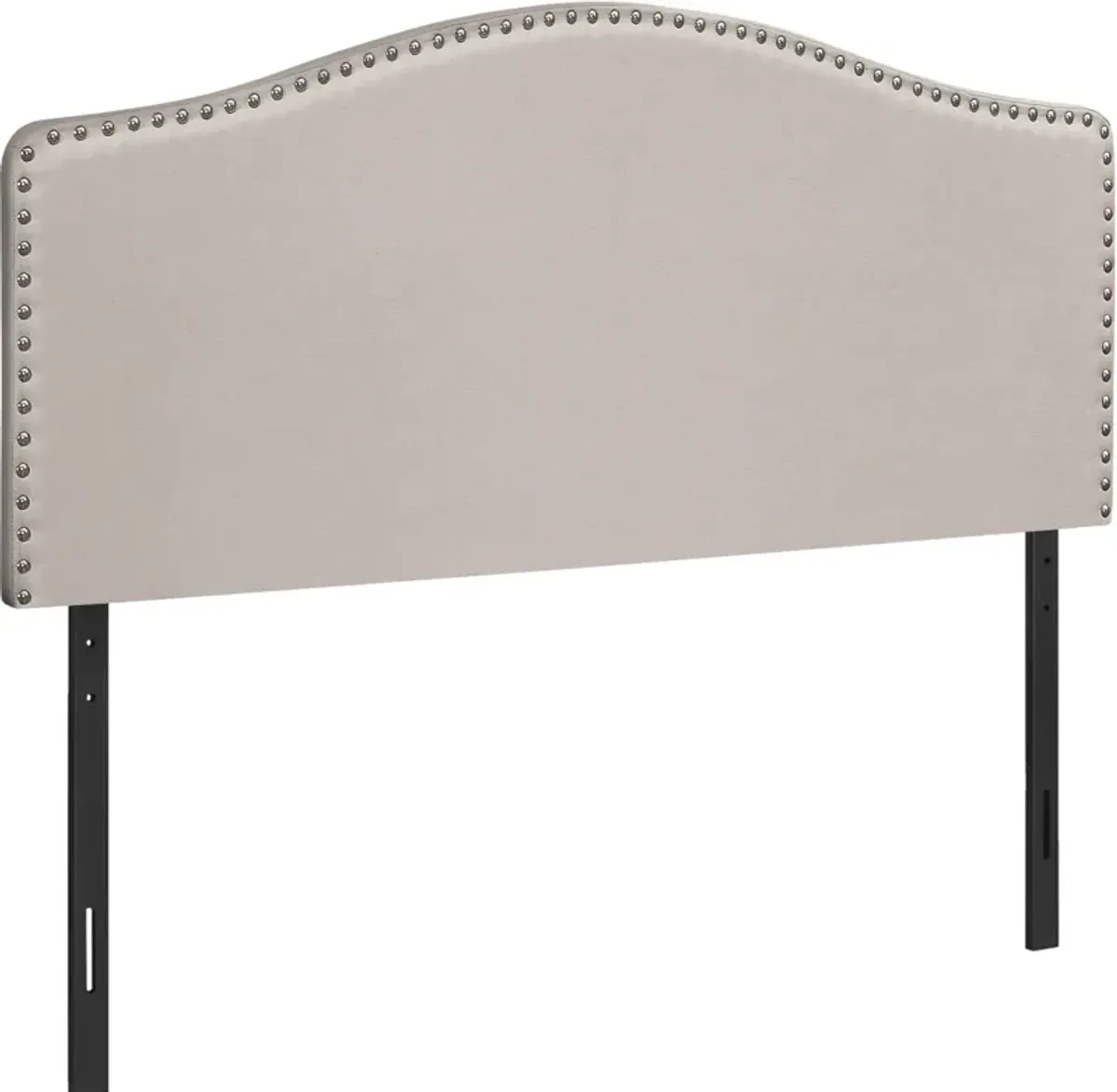 Parris Queen Upholstered Headboard - Beige