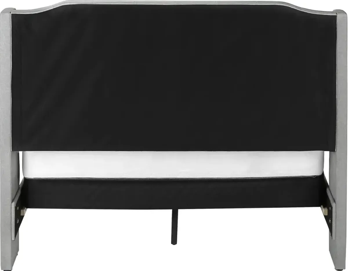 Alejandro Queen Upholstered Bed - Gray