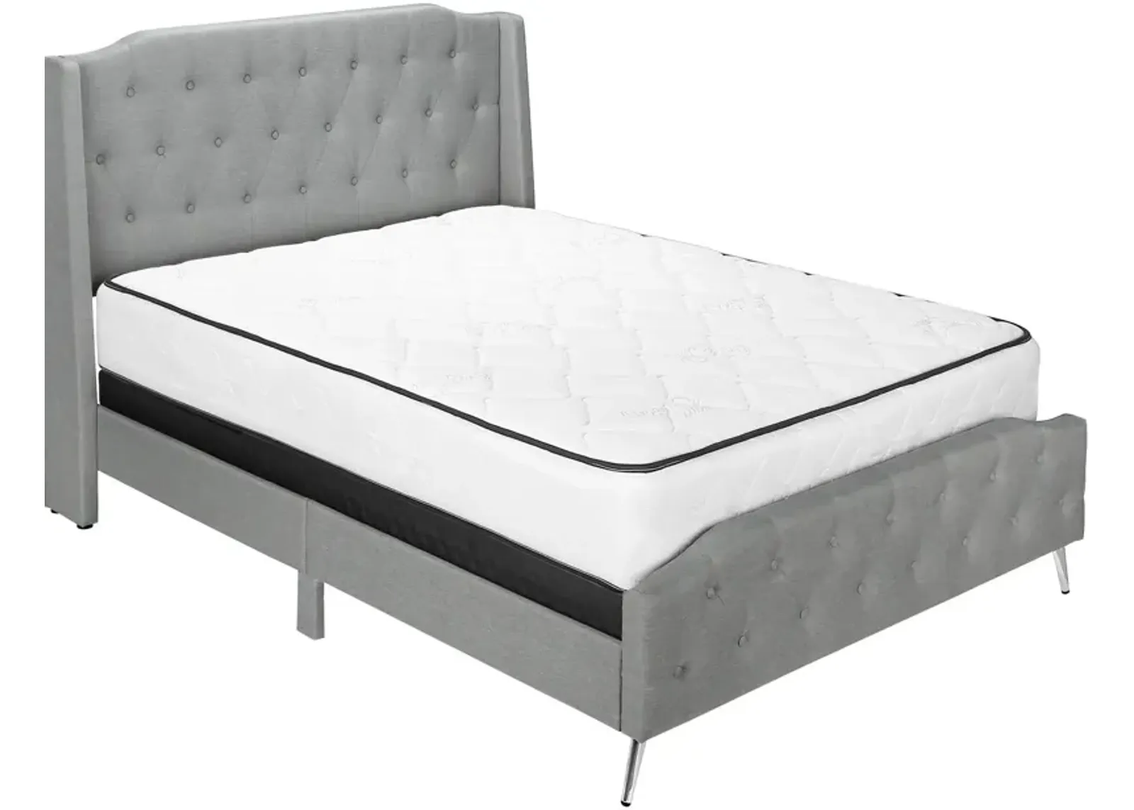 Alejandro Queen Upholstered Bed - Gray