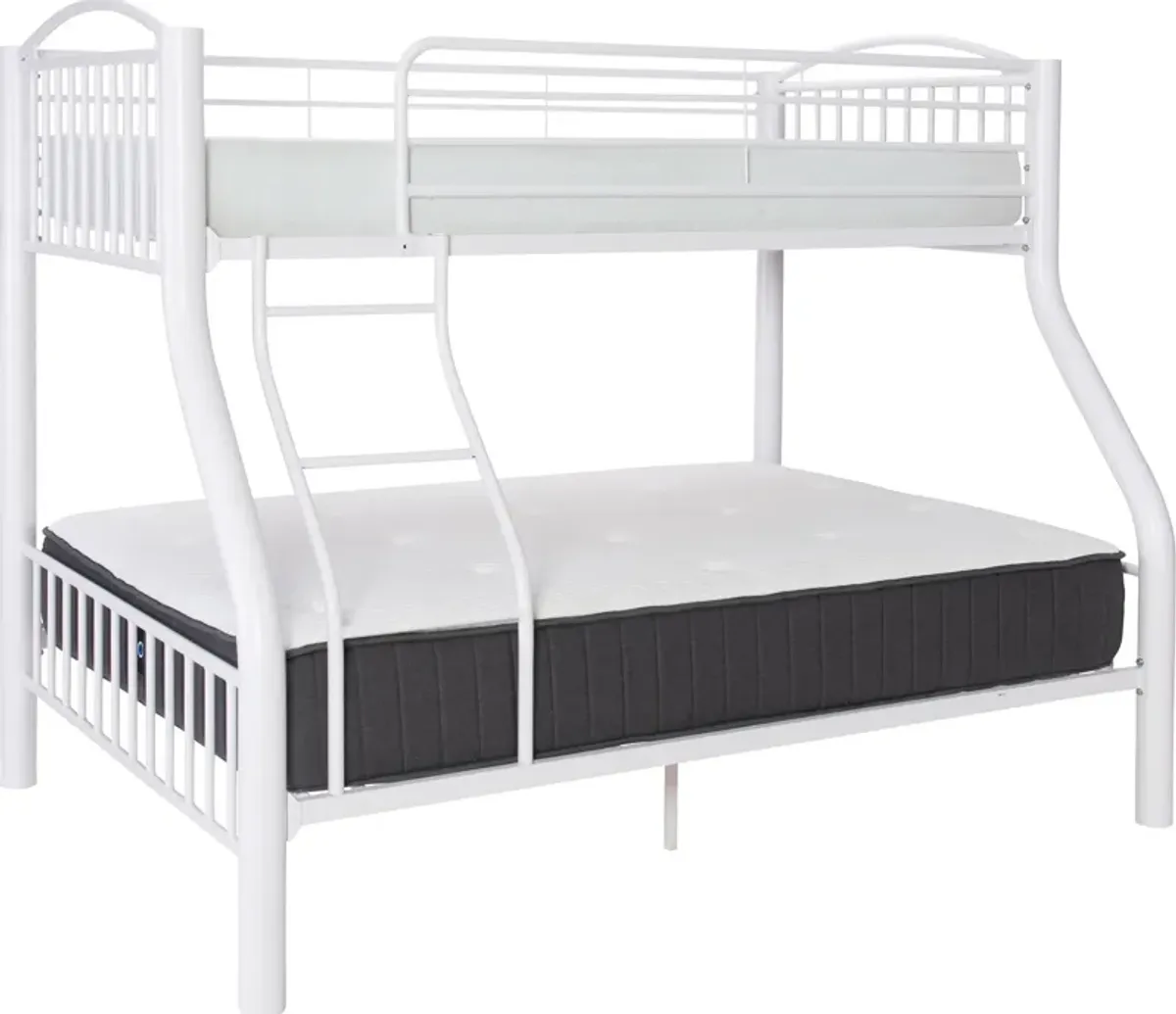 Baylor Twin Over Full Bunk Bed - White