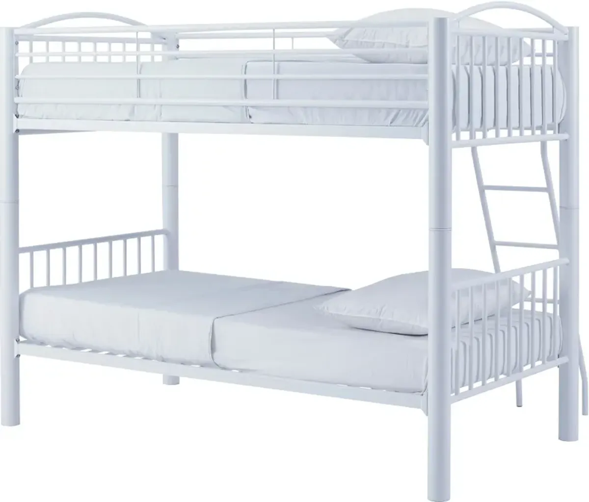 Rufio Twin Over Twin Bunk Bed - White