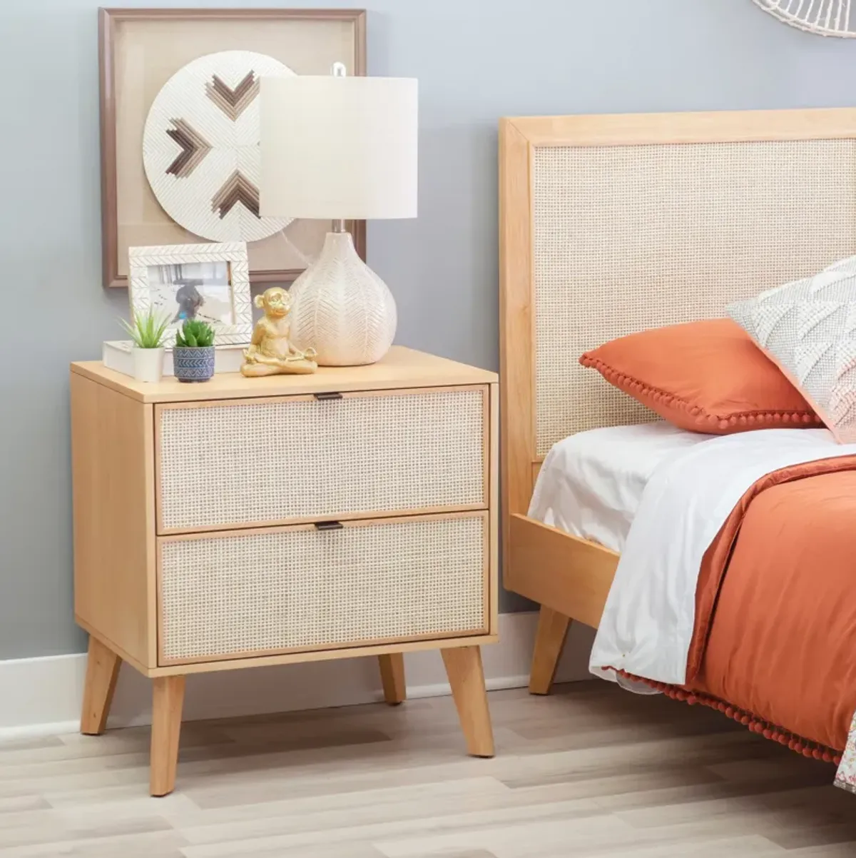 Argo 2 Drawer Nightstand - Natural