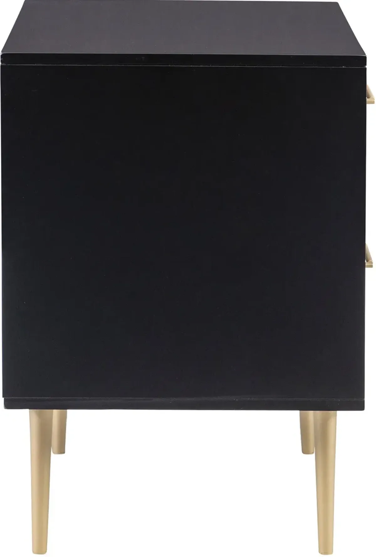 Sumo 2 Drawer Nightstand - Black