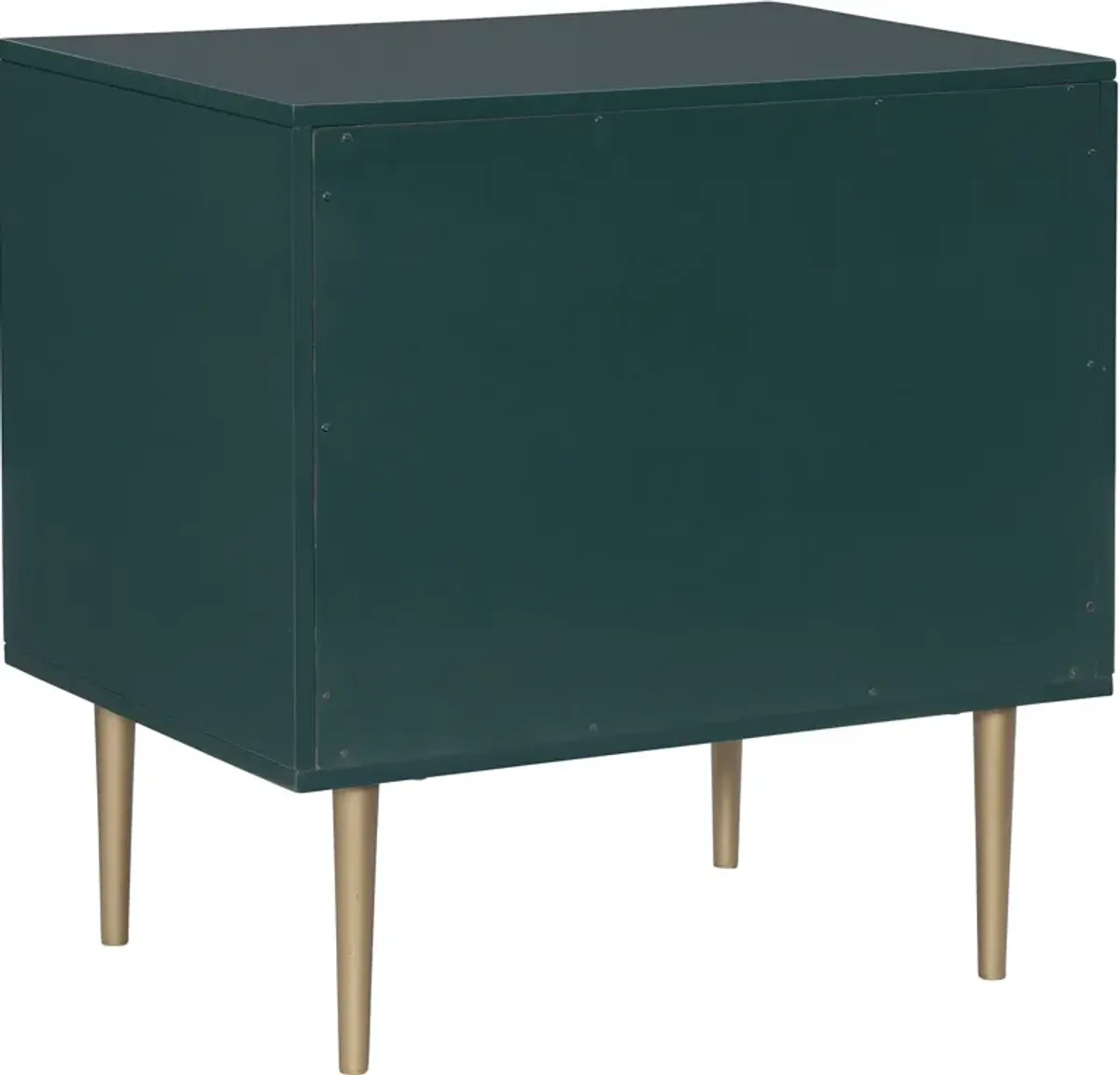 Sumo 2 Drawer Nightstand - Dark Green