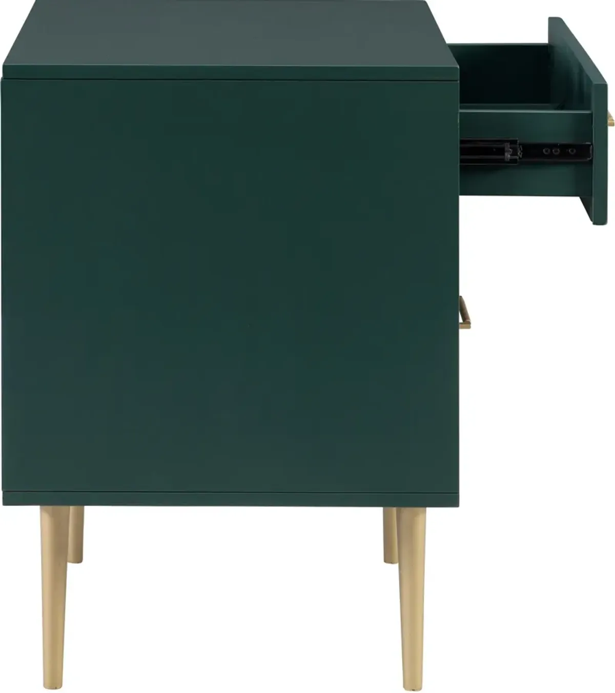 Sumo 2 Drawer Nightstand - Dark Green