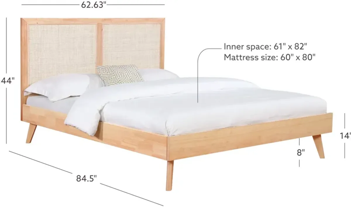 Poet Platform Queen Bed - Natural