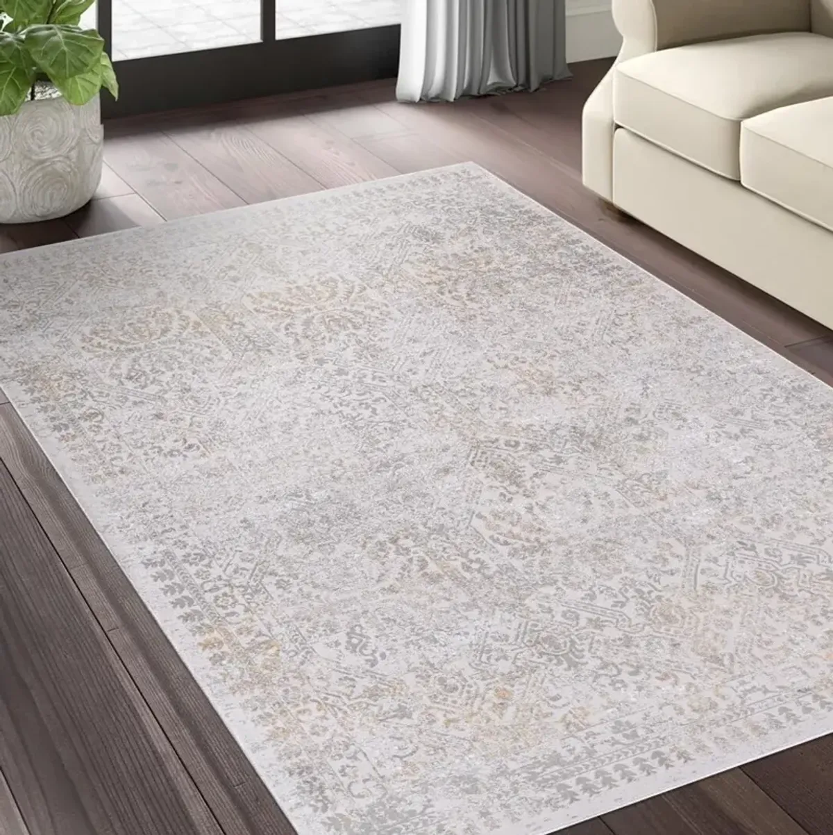 Chanterelle 5' x 8' Area Rug - Beige