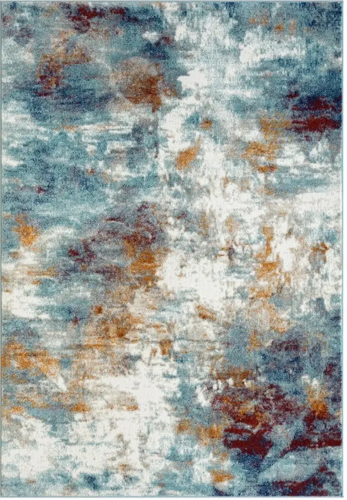 Atarah 5' x 7' Area Rug - Blue/Orange