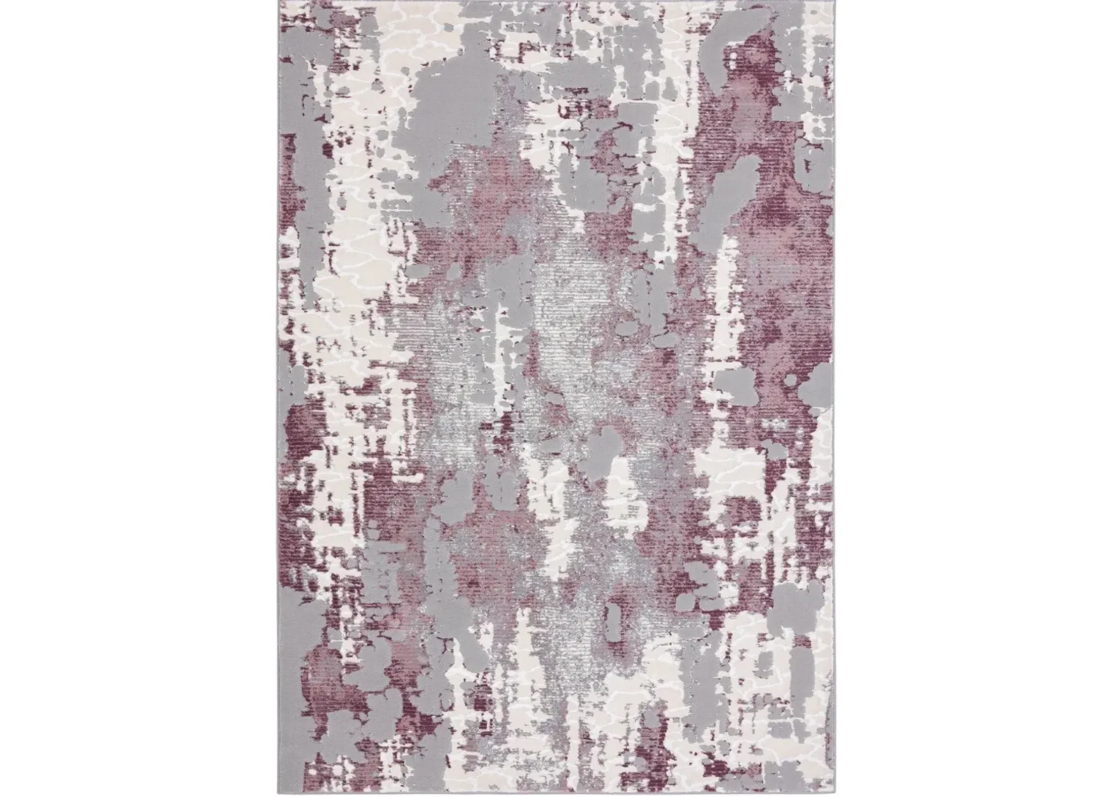 Ezra 4' x 6' Area Rug - Gray/Pink