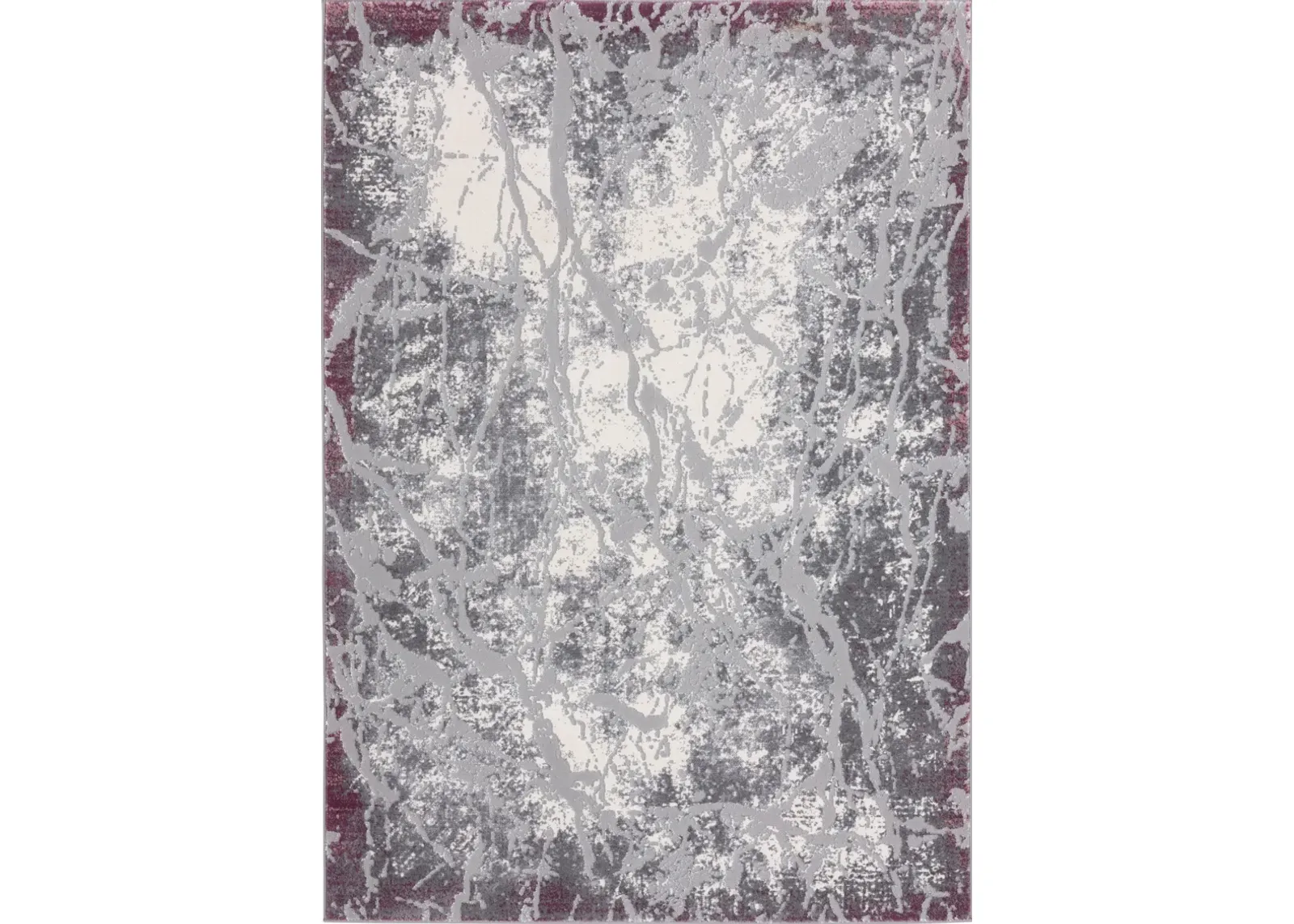 Scribb 4' x 6' Area Rug - Gray/Purple