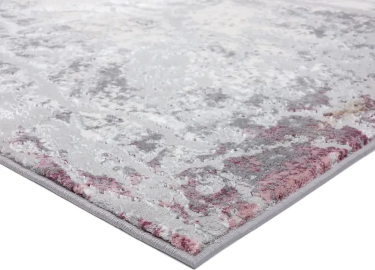 Scribb 8' x 11' Area Rug - Gray/Purple