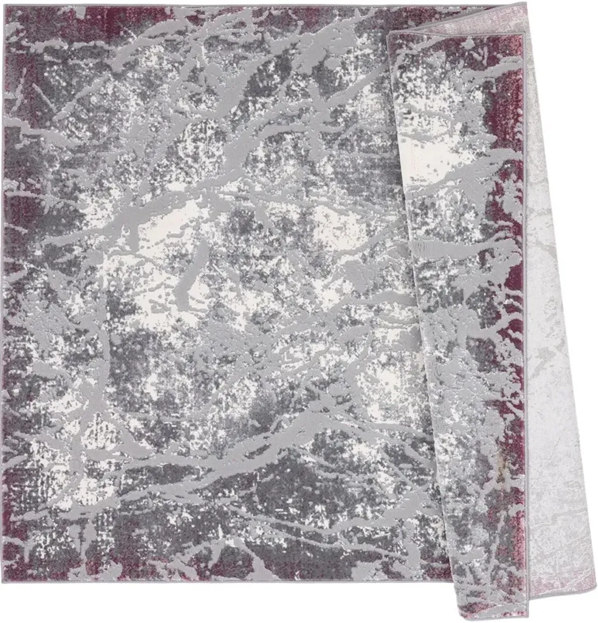 Scribb 8' x 11' Area Rug - Gray/Purple