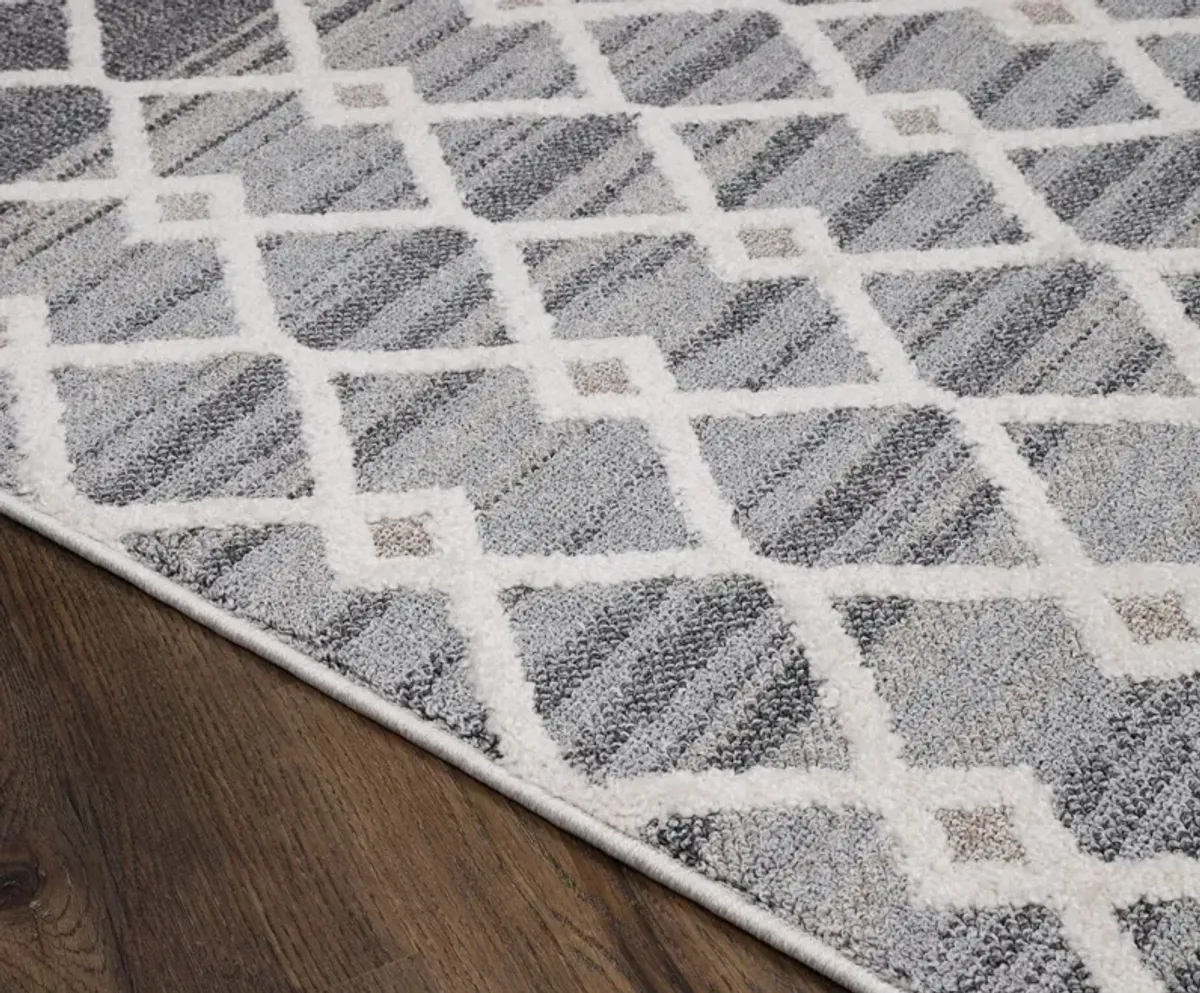 Arvid 5' x 7' Area Rug - Cream/Gray