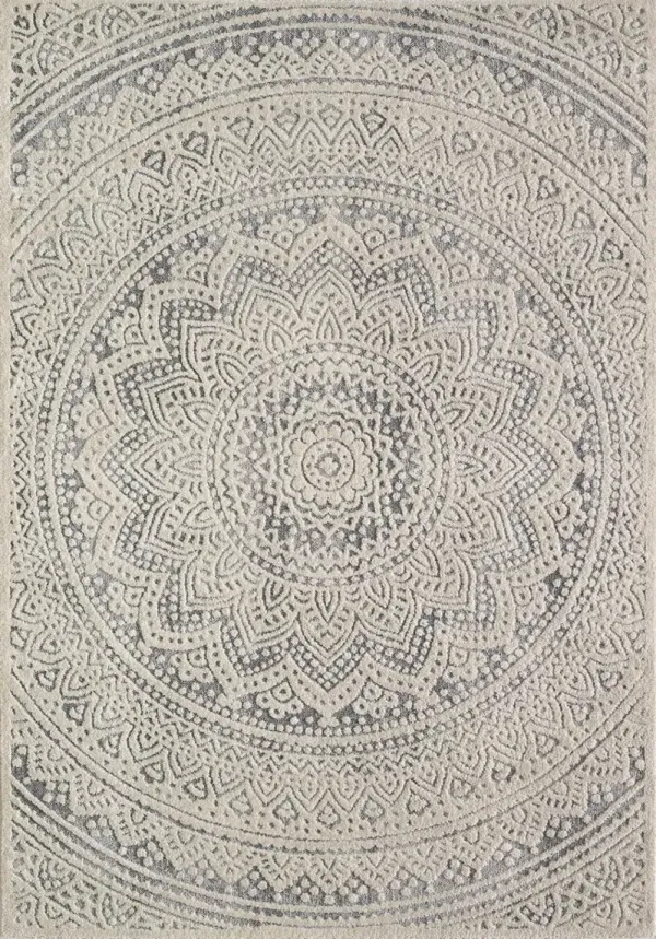 Esona 5' x 7' Area Rug - Cream/Gray