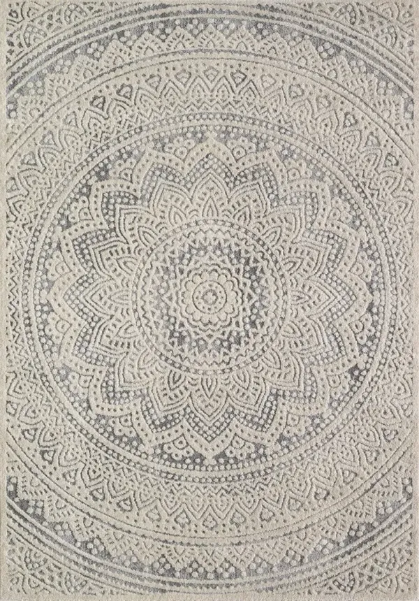 Esona 8' x 10' Area Rug - Cream/Gray