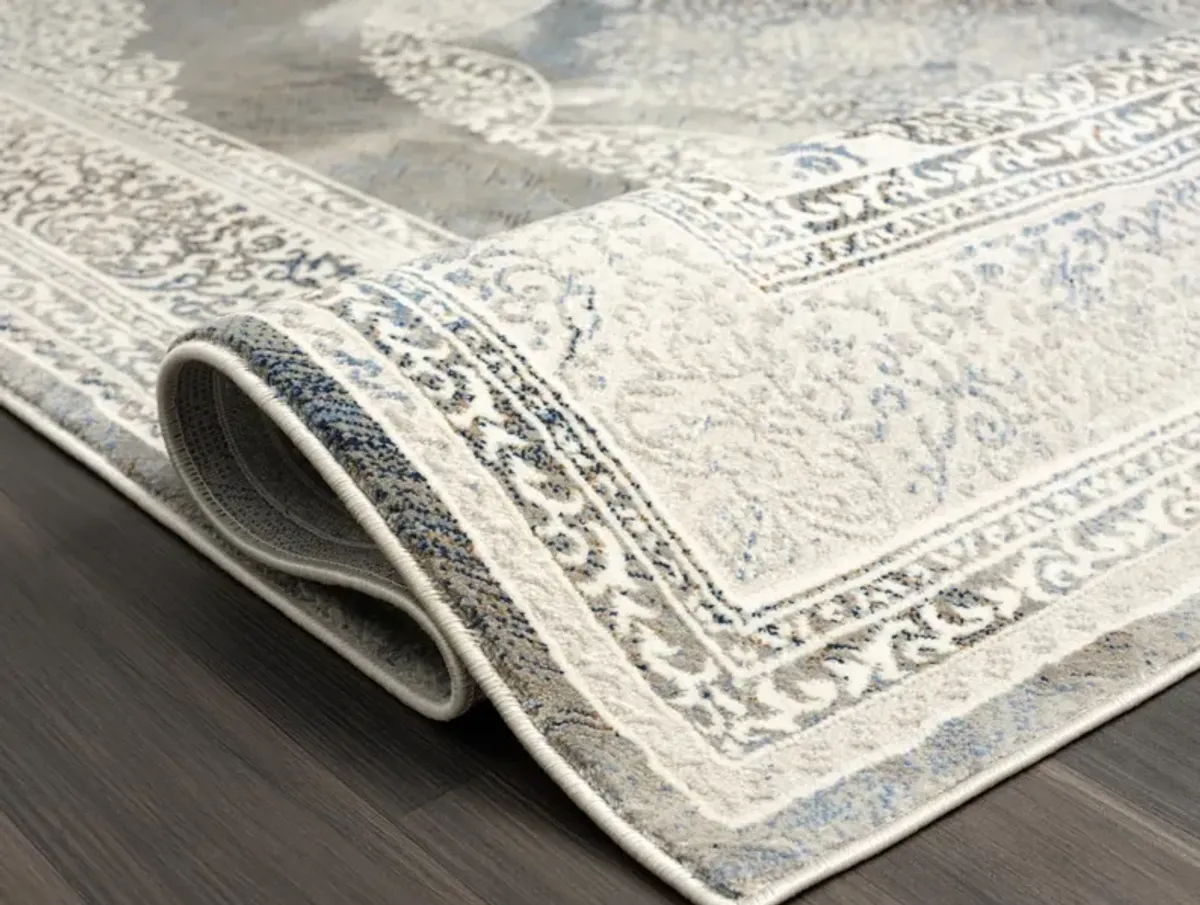 Elston 5' x 8' Area Rug - Cream/Gray