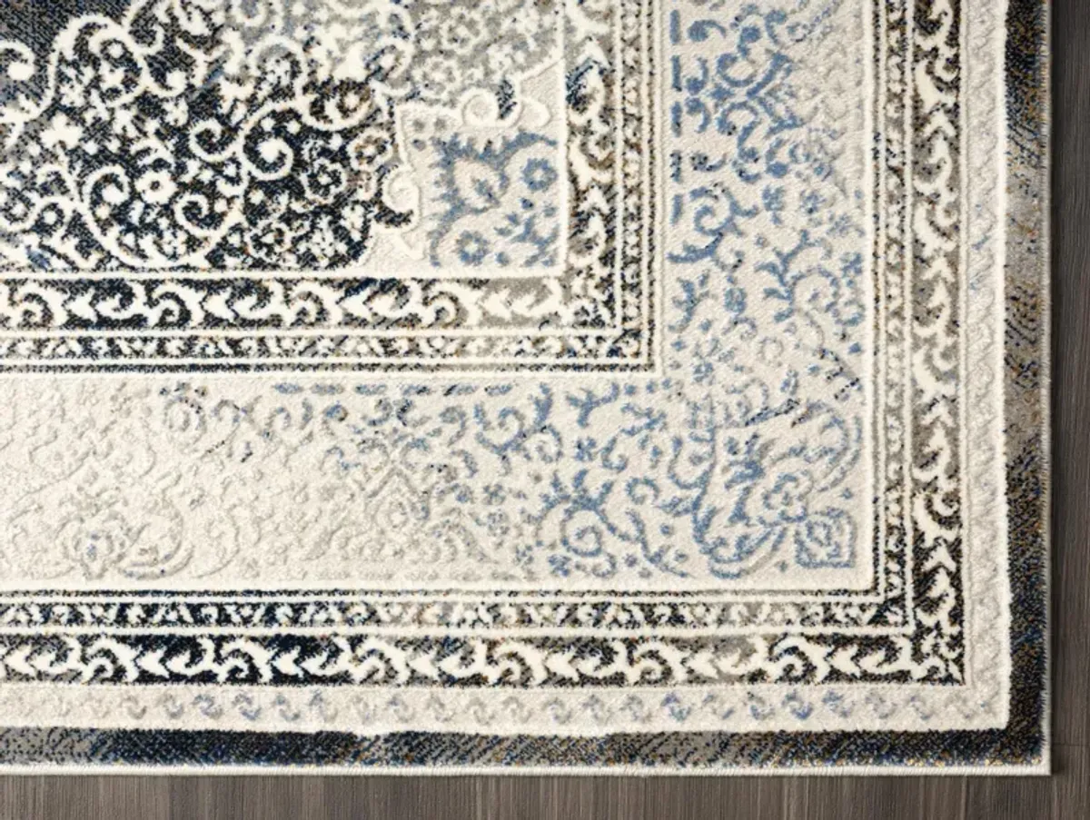 Elston 8' x 11' Area Rug - Cream/Gray
