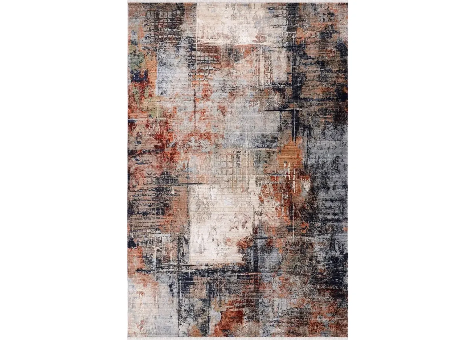 Abilene 5' x 8' Area Rug - Cream/Red