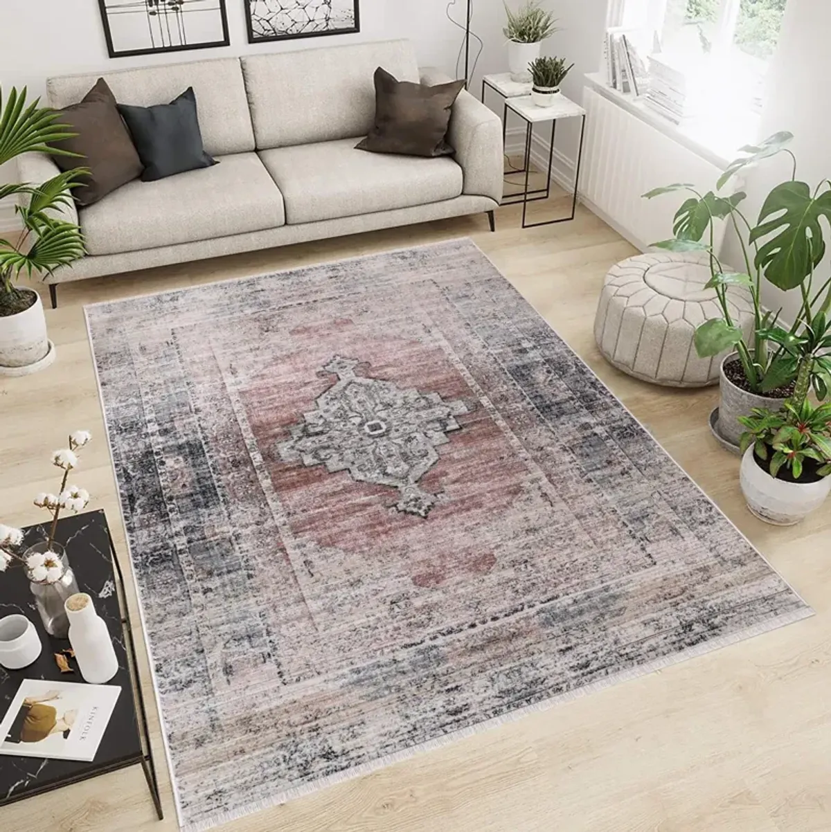 Dalles 8' x 10' Area Rug  - Beige/Gray