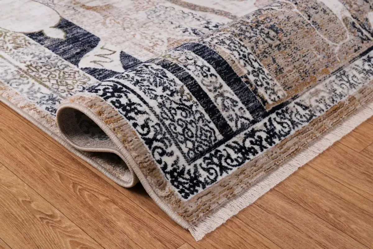 Brinelli 8' x 10' Area Rug - Tan/Black