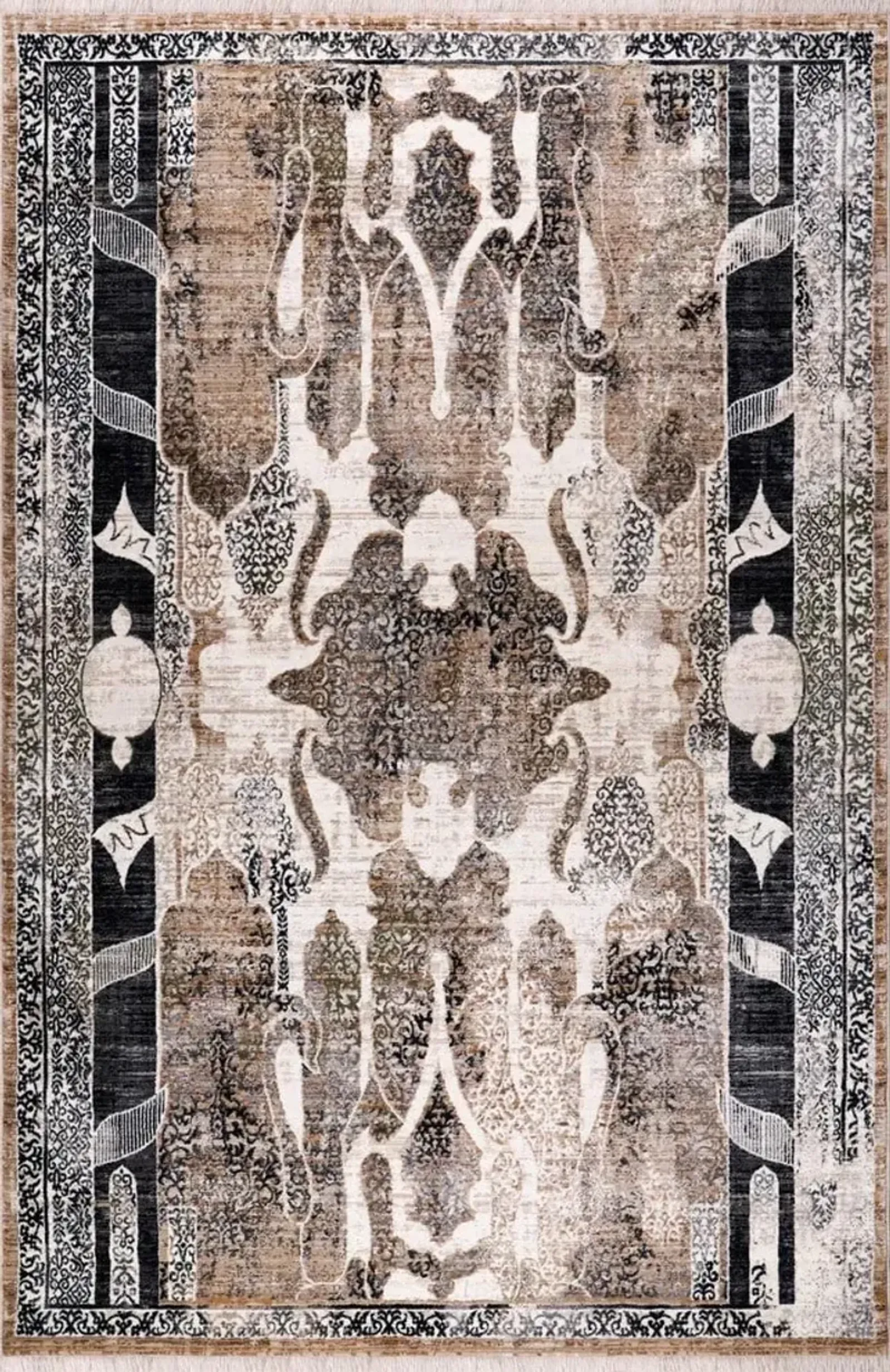 Brinelli 8' x 10' Area Rug - Tan/Black