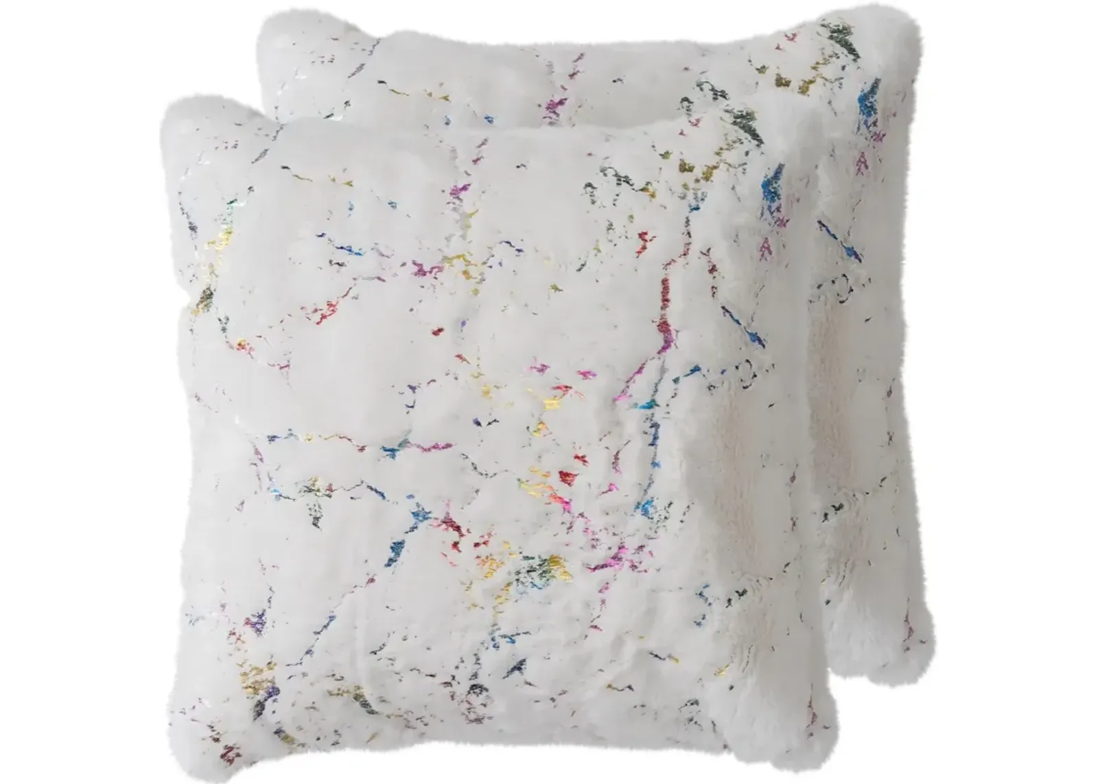 Kashi 2-Pack 20" x 20" Accent Pillows - White/Multicolor