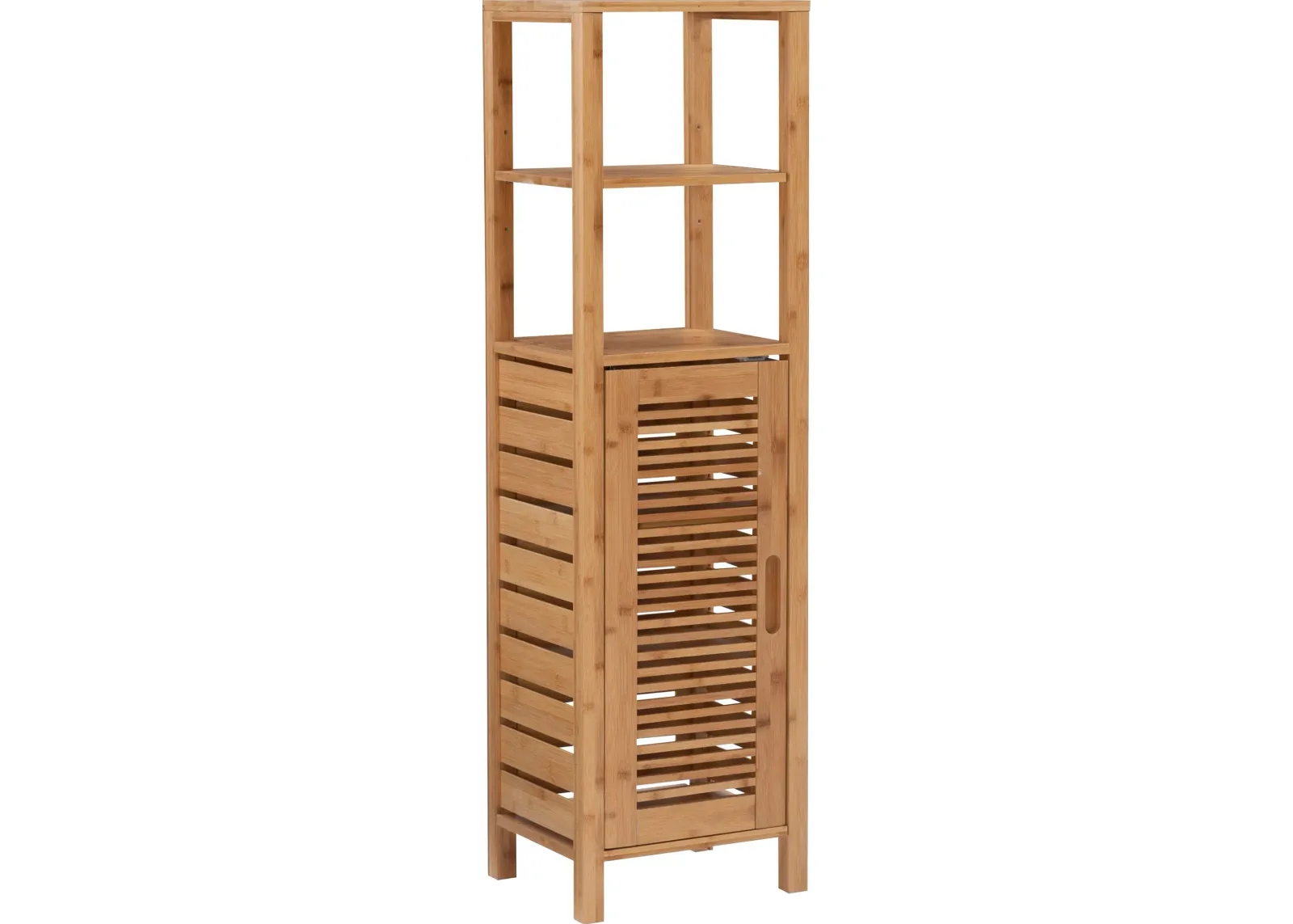 Ambel One Door Cabinet With Shelves - Natural