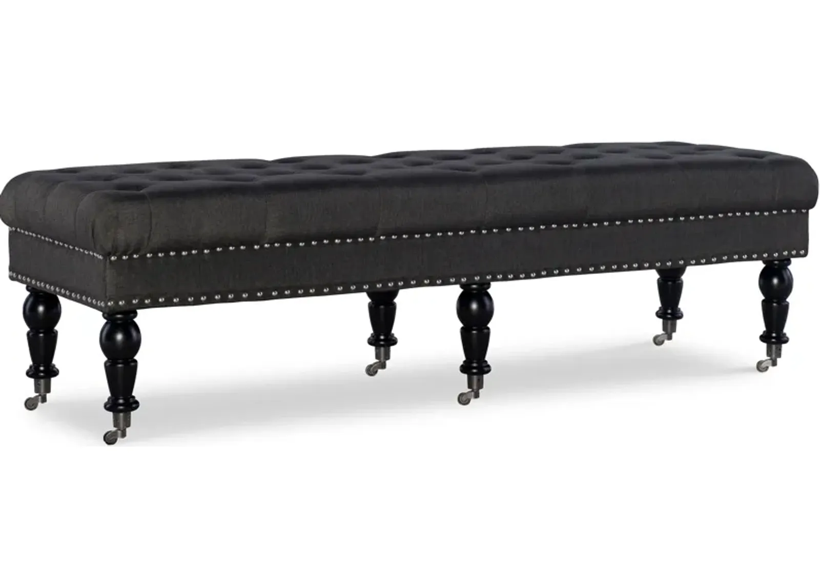 Cynthia 62" Bench - Charcoal