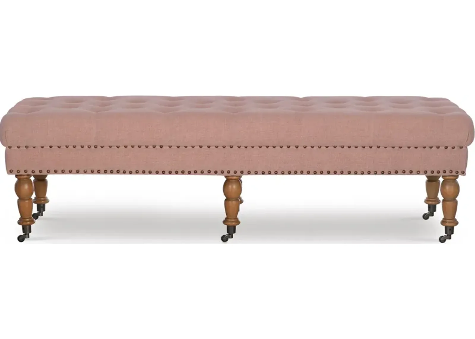 Cynthia 62" Bench - Pink