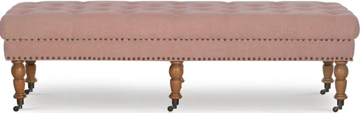 Cynthia 62" Bench - Pink