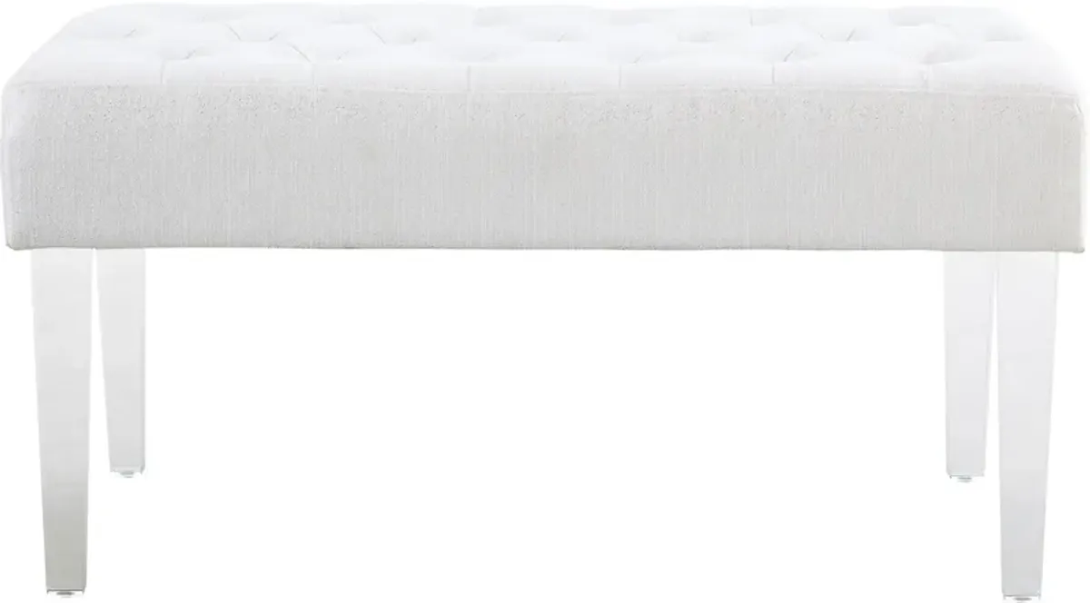 Kaylani Bench - White